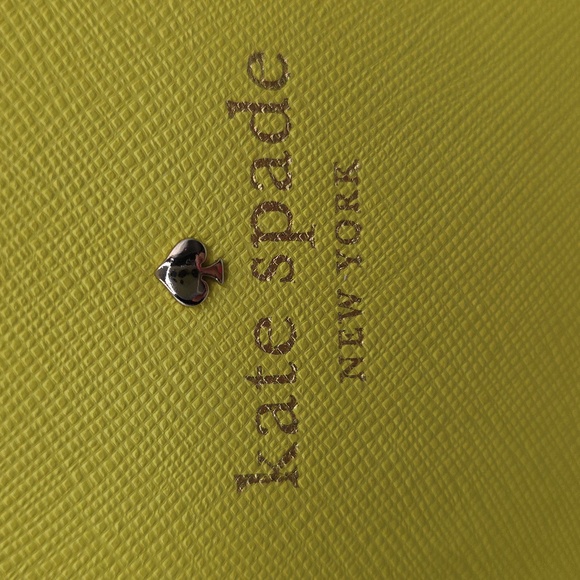 Kate Spade Neon Yellow Leather Cedar Street Maise Satchel w/Crossbody Strap - Picture 12 of 12